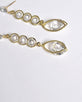 Crystal Studded Long Drop Earrings