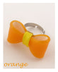 Plastic like adjustable bow ring