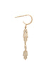 Double Hamsa Hand Drop Earring