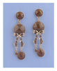 Faux stone chandelier earrings