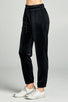 Ladies fashion plus size waist drawstring velvet jogger pants