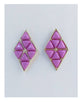 Geometric diamond shape earrings