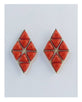 Geometric diamond shape earrings