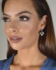 Interlinked Crystal Studded Drop Earrings