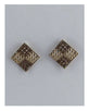 Four square diamond shape earrings