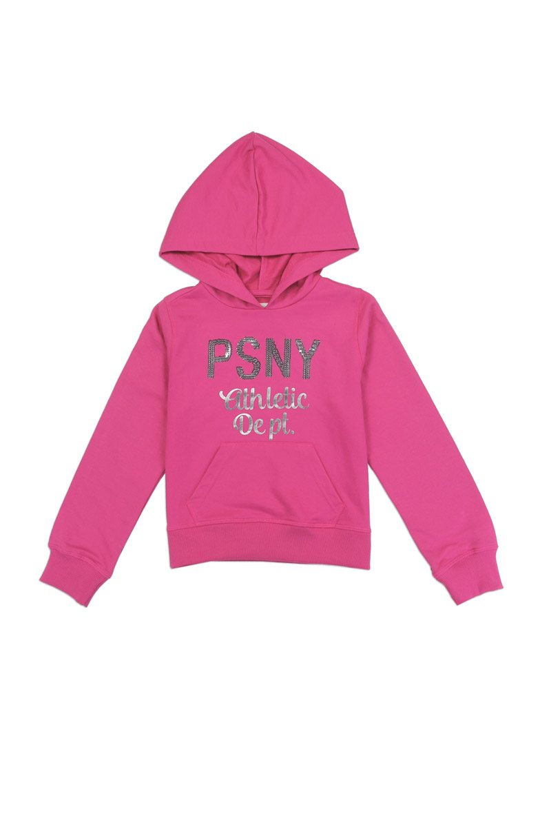 Girls a�ropostale 4-6x hooded  french terry sweatshirt with sequin logo