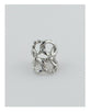 Bold knot ring w/rhinestones