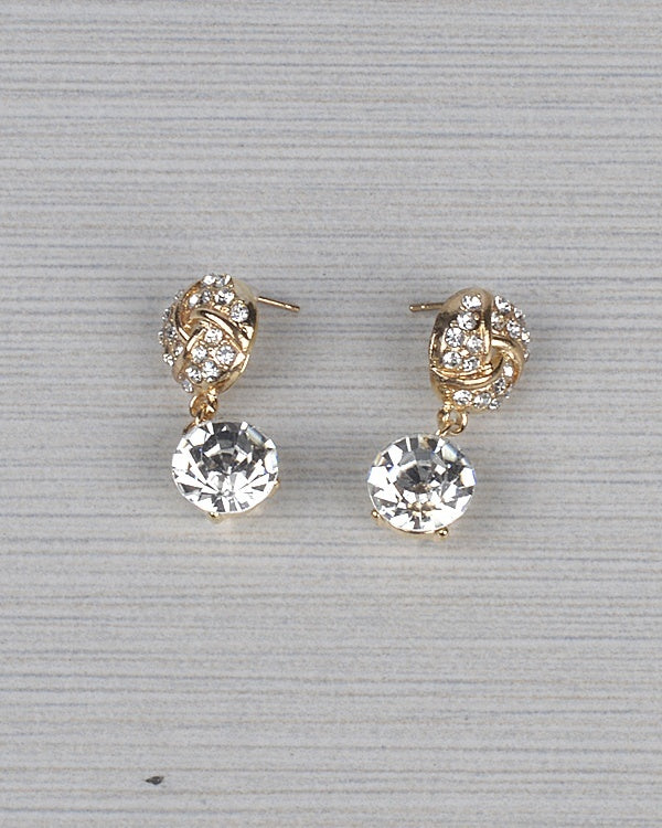 Pav� Crystal Drop Earrings