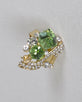 Crystal and Rhinestone Studded Adjustable Ring