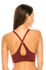 Ladies racer back sports bra w/o underwire