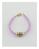 Stretch color mesh bead ball bracelet