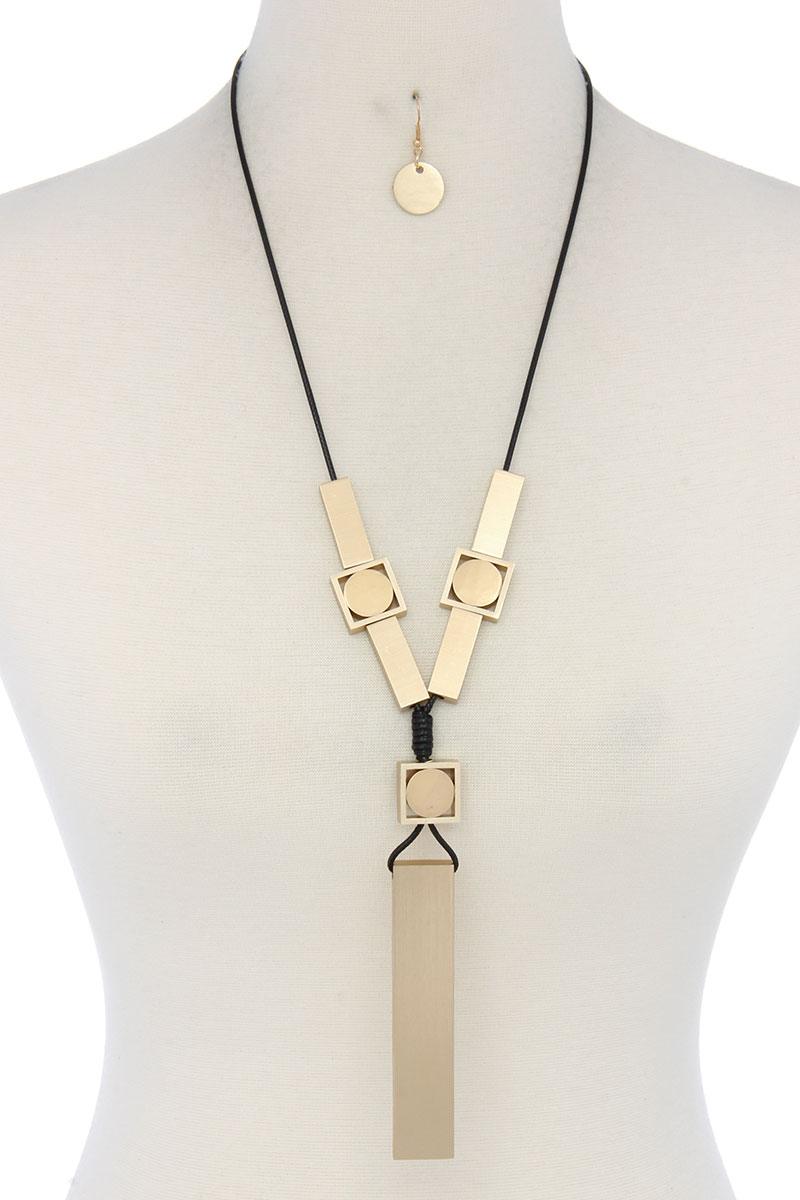 Modern Geometric Shape Necklace