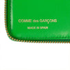 Leather Number Embossed Small Wallet - Green