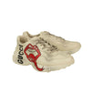 Rhyton Mouth Print Sneakers - White