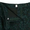 Floral Lace Cotton Blend Shorts - Green