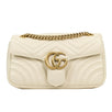 Quilted Leather GG Marmont Matelassé Small Shoulder Bag - Ivory