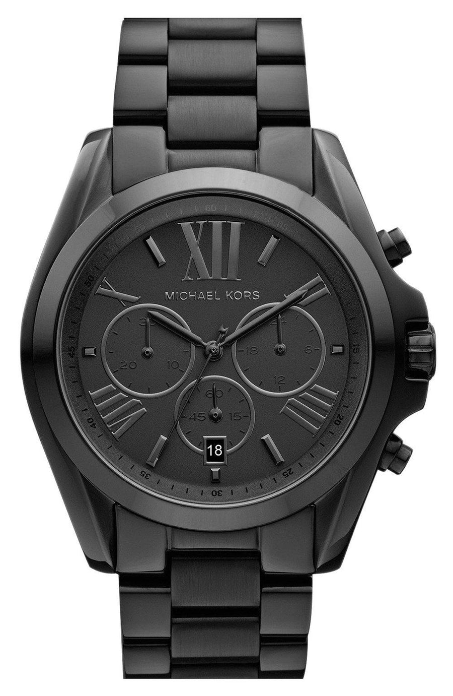 Michael Kors Bradshaw Chronograph Black Ion-plated Mk5550 Unisex Watch