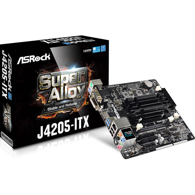 ASRock J4205-ITX Intel Pentium J4205 2.6GHz/ DDR3&DDR3L/ SATA3&USB3.0/ M.2/ A&V&GbE/ Mini-ITX Motherboard & CPU Combo