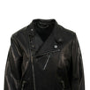 Leather Biker Jacket - Black