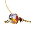 Multi-Color Gold Pearl 'J'Adior' Long Necklace