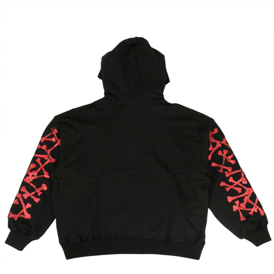 Sunset Bones Foil Hoodie Sweatshirt - Black