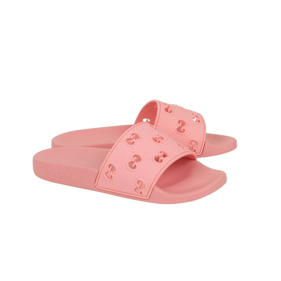 Children's Rubber GG Slides Sandals - Pink