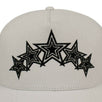 Canvas 'Five Star Trucker' Baseball Cap - White