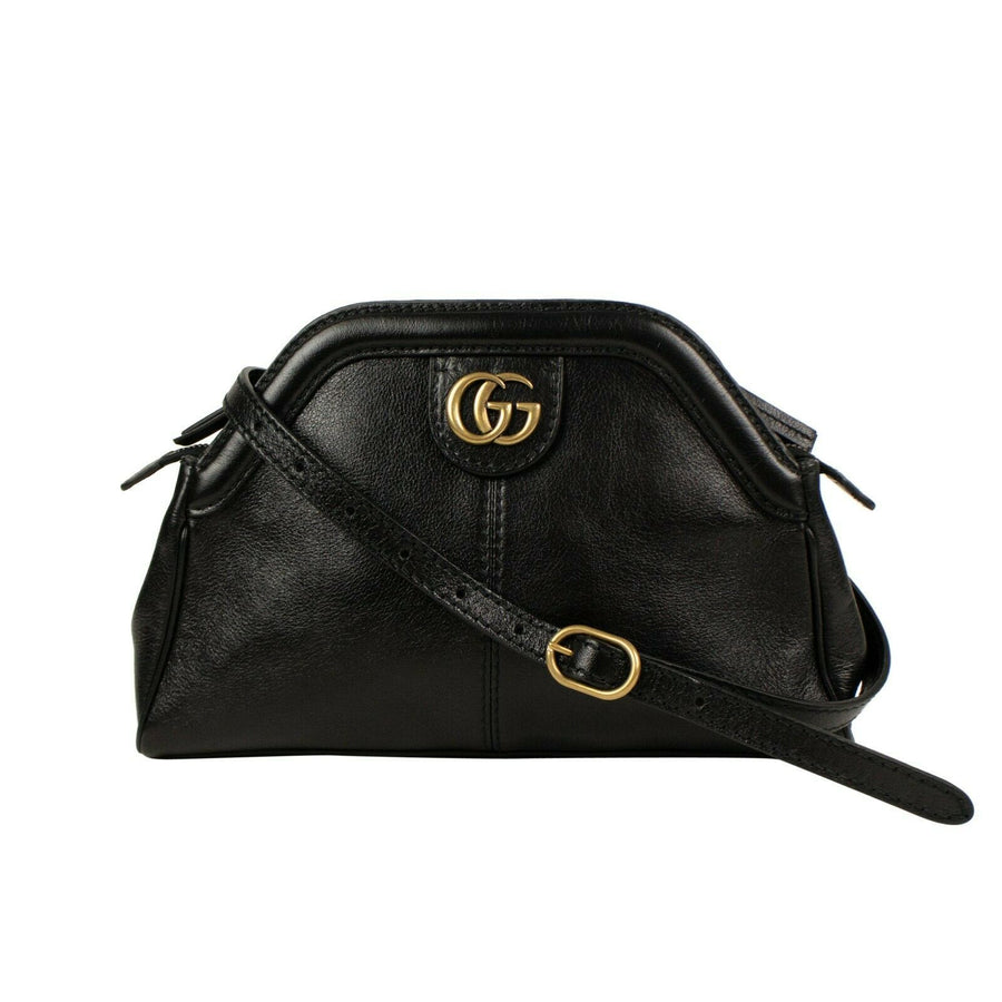 Soft Leather Re(belle) Large Top Handle Bag - Black