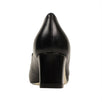 Women's GG Logo Leather Block Heel Pumps - Black