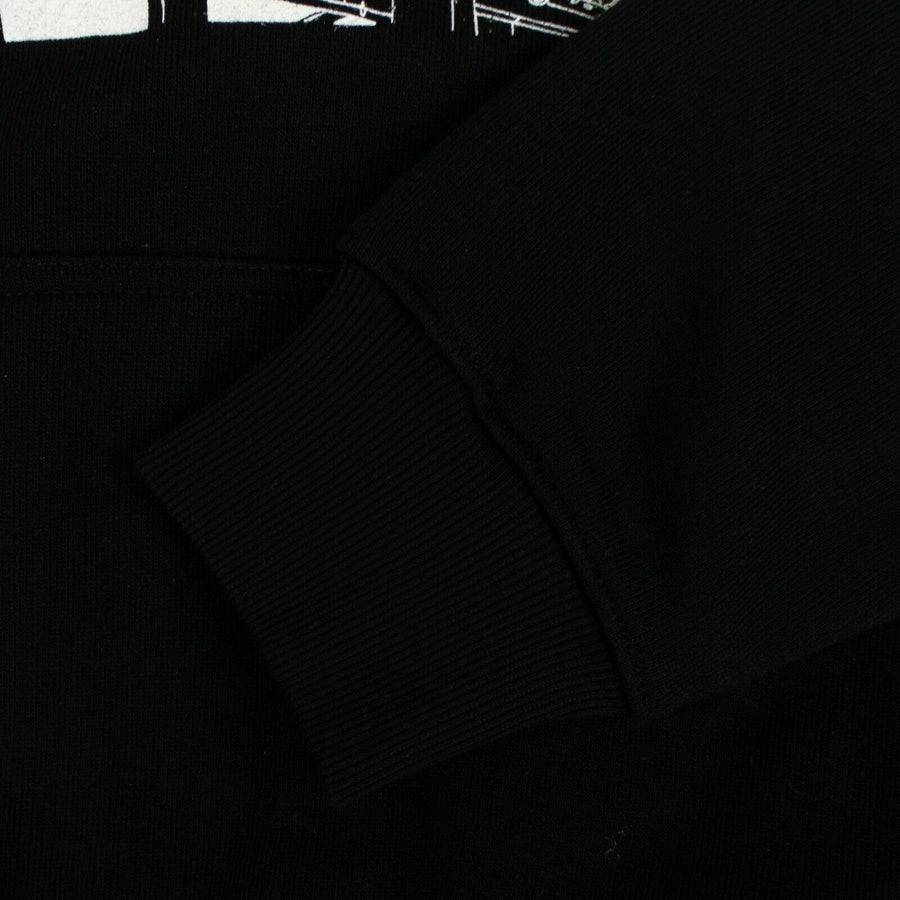 Subtle Suicide Cotton Pullover Hoodie - Black