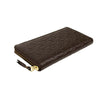 Leather Star Embossed Wallet - Brown