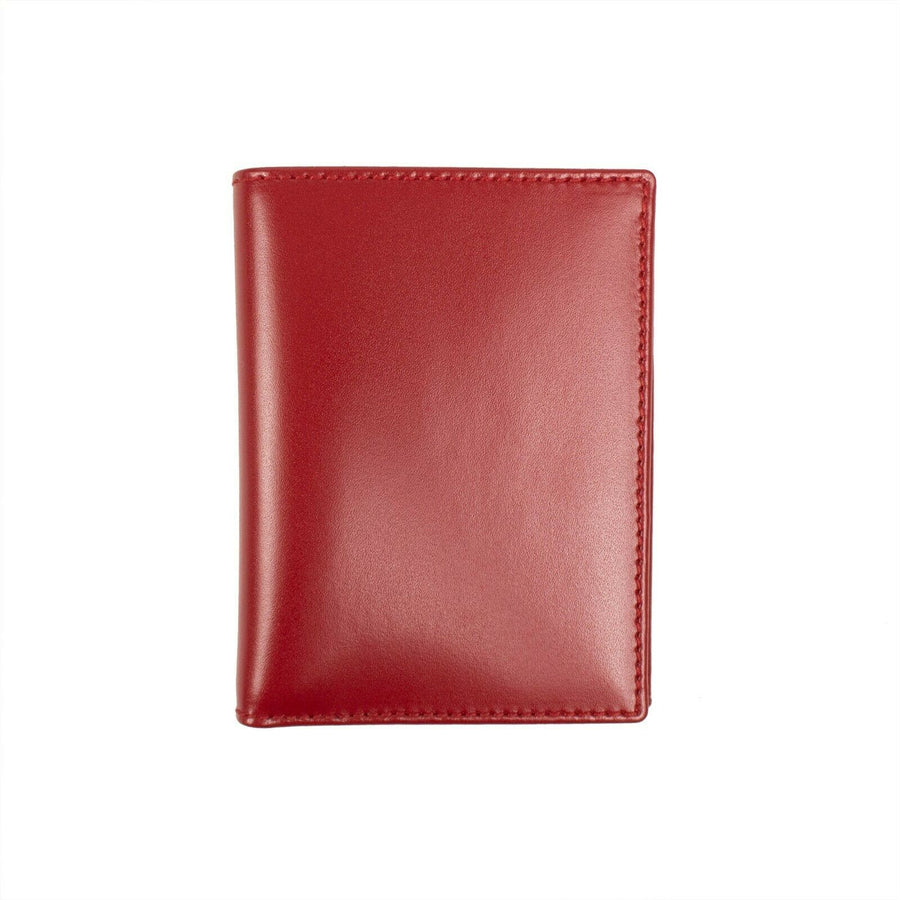 Leather Cardholder Wallet - Red