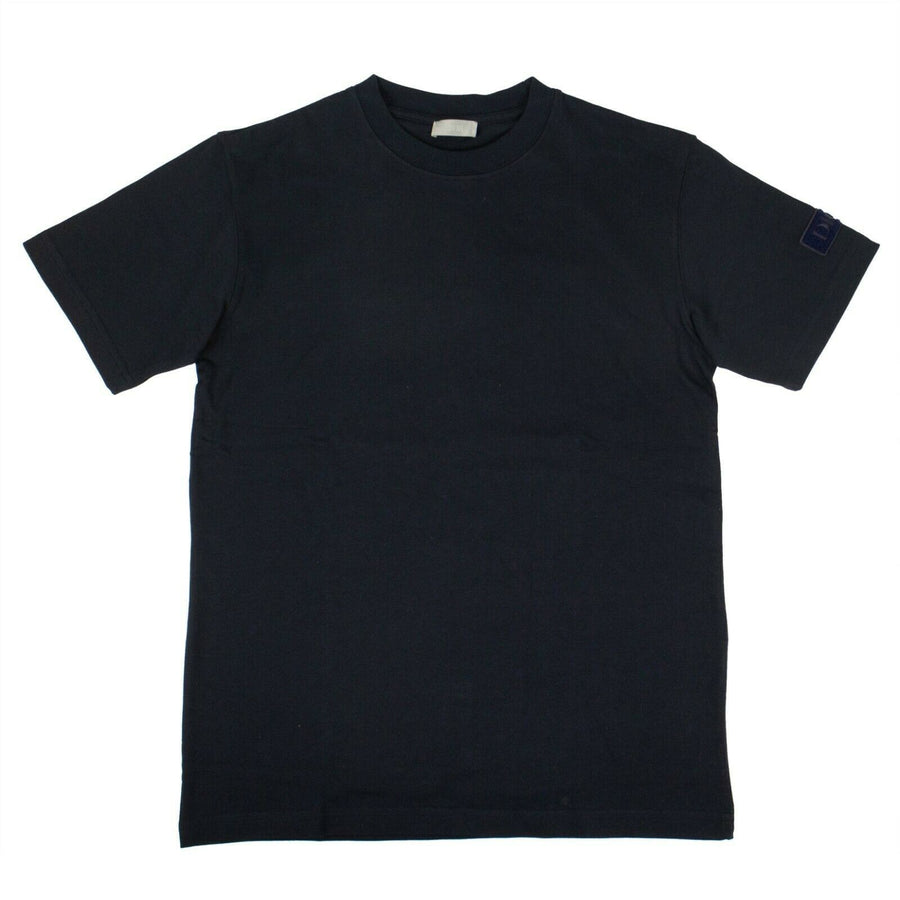 Cotton 'Dior' Patch Short Sleeve T-Shirt - Navy