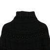 Chunky Knit Turtleneck Sweater - Black