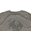 Cotton Tree Design On Back T-shirt - Gray / Tan