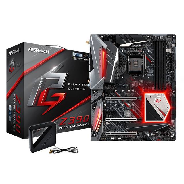 ASRock Z390 PHANTOM GAMING 9 LGA1151/ Intel Z390/ DDR4/ Quad CrossFireX & Quad SLI/ SATA3&USB3.1/ M.2/ WiFi/ A&3GbE/ ATX Motherboard