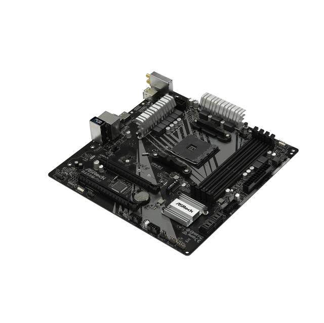 ASRock B450M AC Socket AM4/ AMD Promontory B450/ DDR4/ Quad CrossFireX/ SATA3&USB3.2/ M.2/ A&GbE/ MicroATX Motherboard