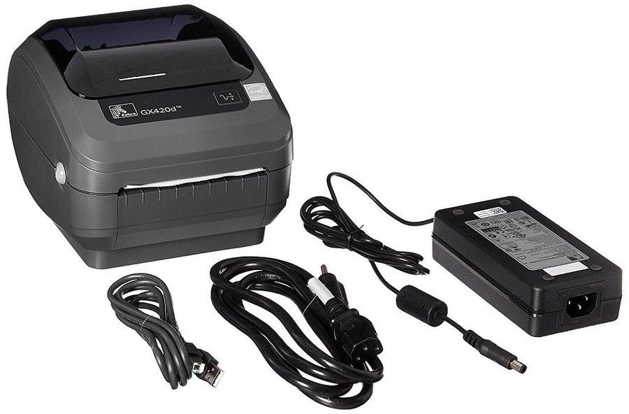 Zebra GX42-202410-000 GX420d Direct Thermal Mono Printer 203dpi Serial USB LAN Printer - (Used Like New)