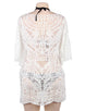 White Knitted Hollow Out Beach Dress