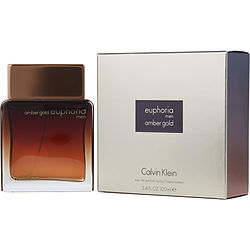 Euphoria Amber Gold By Calvin Klein Eau De Parfum Spray 3.4 Oz