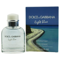 D & G Light Blue Swimming In Lipari Pour Homme By Dolce & Gabbana Edt Spray 2.5 Oz (limited Edition)