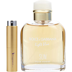 D & G Light Blue Sun By Dolce & Gabbana Edt Spray .27 Oz (travel Spray)