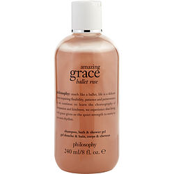 Philosophy Amazing Grace Ballet Rose By Philosophy Shampoo, Bath & Shower Gel 8 Oz