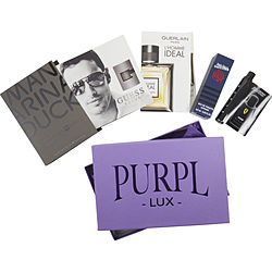 Purpl Lux Subscription Box For Men By  $jean Paul Gaultier Ultra Male - $guess Suede - $guerlain L'homme Ideal - $ferrari Scuderia Black - $mandarina Duck Black