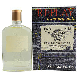 Replay Jeans Original By Replay Edt Spray 2.5 Oz