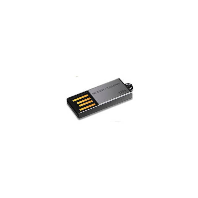 Super Talent Pico-C 64GB Nickel Plated USB 2.0 Flash Drive