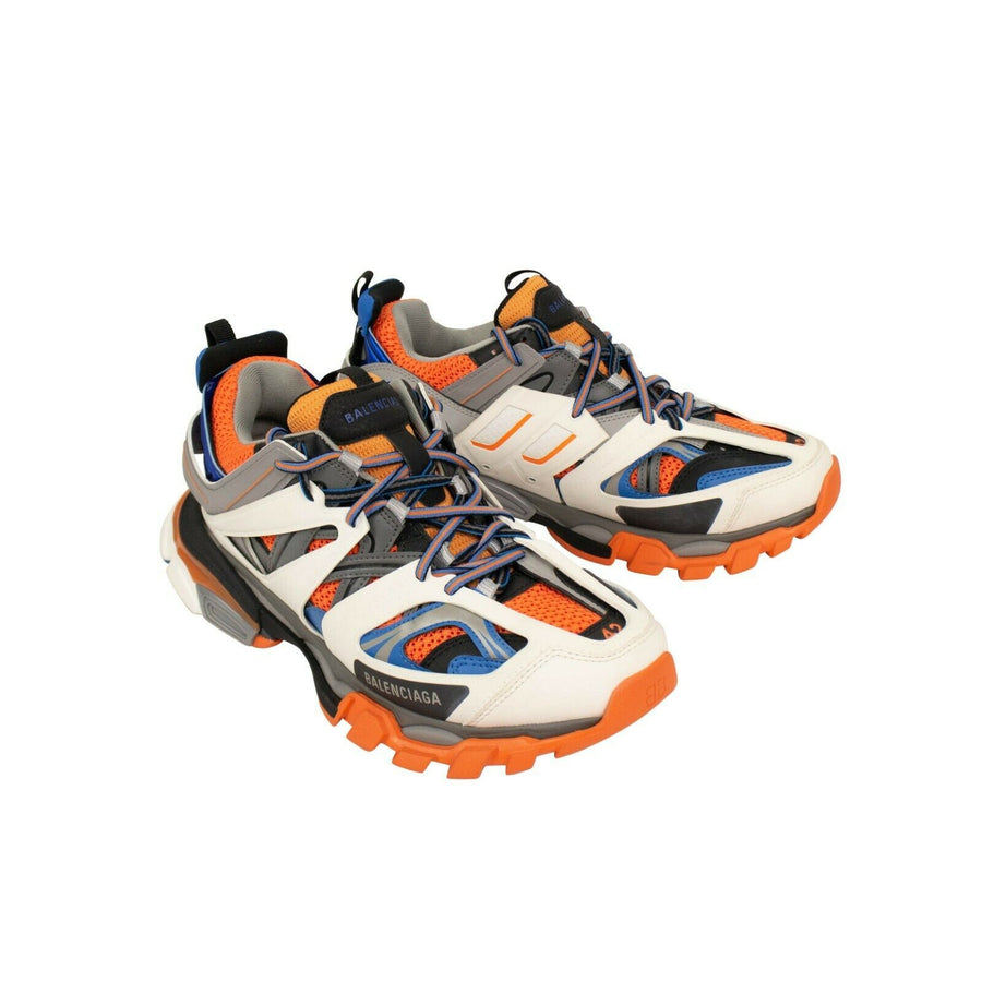 Men's Track Trainers' Sneakers - Orange/Multi-color