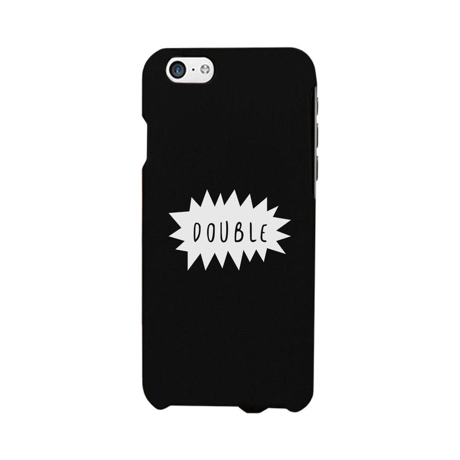 Double Trouble - Black Phone Case