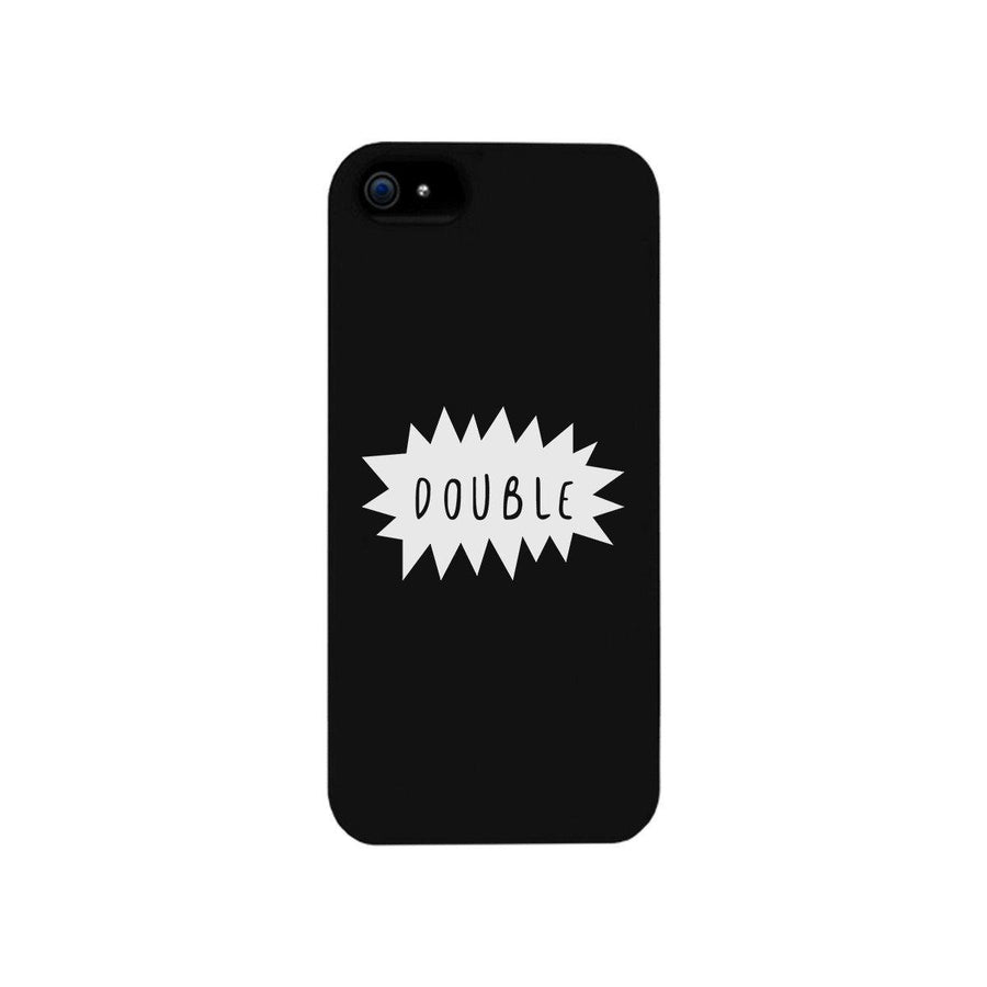 Double Trouble - Black Phone Case