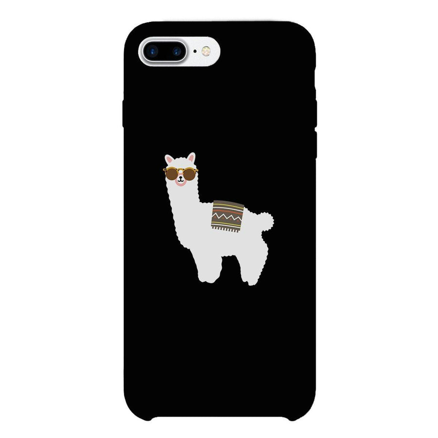 Llamas With Sunglasses - Black Phone Case